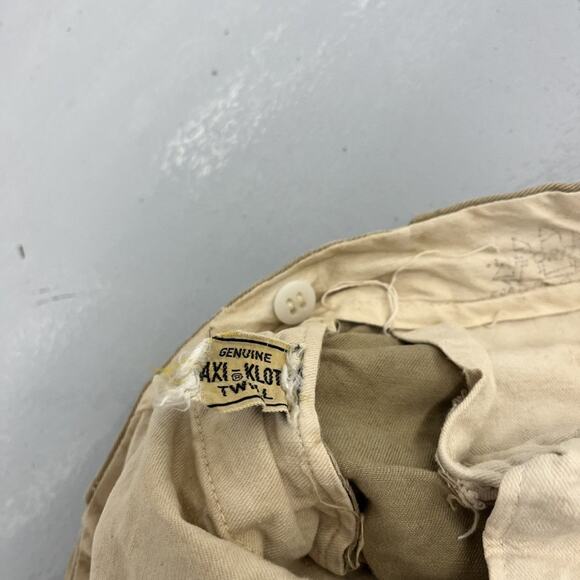 Vintage 50s Tan Sanforized Sail Cloth Workwear Chinos 36x31 - Picture 5 of 5